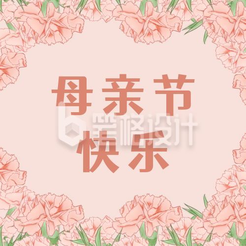 母亲节祝福康乃馨花卉公众号次图