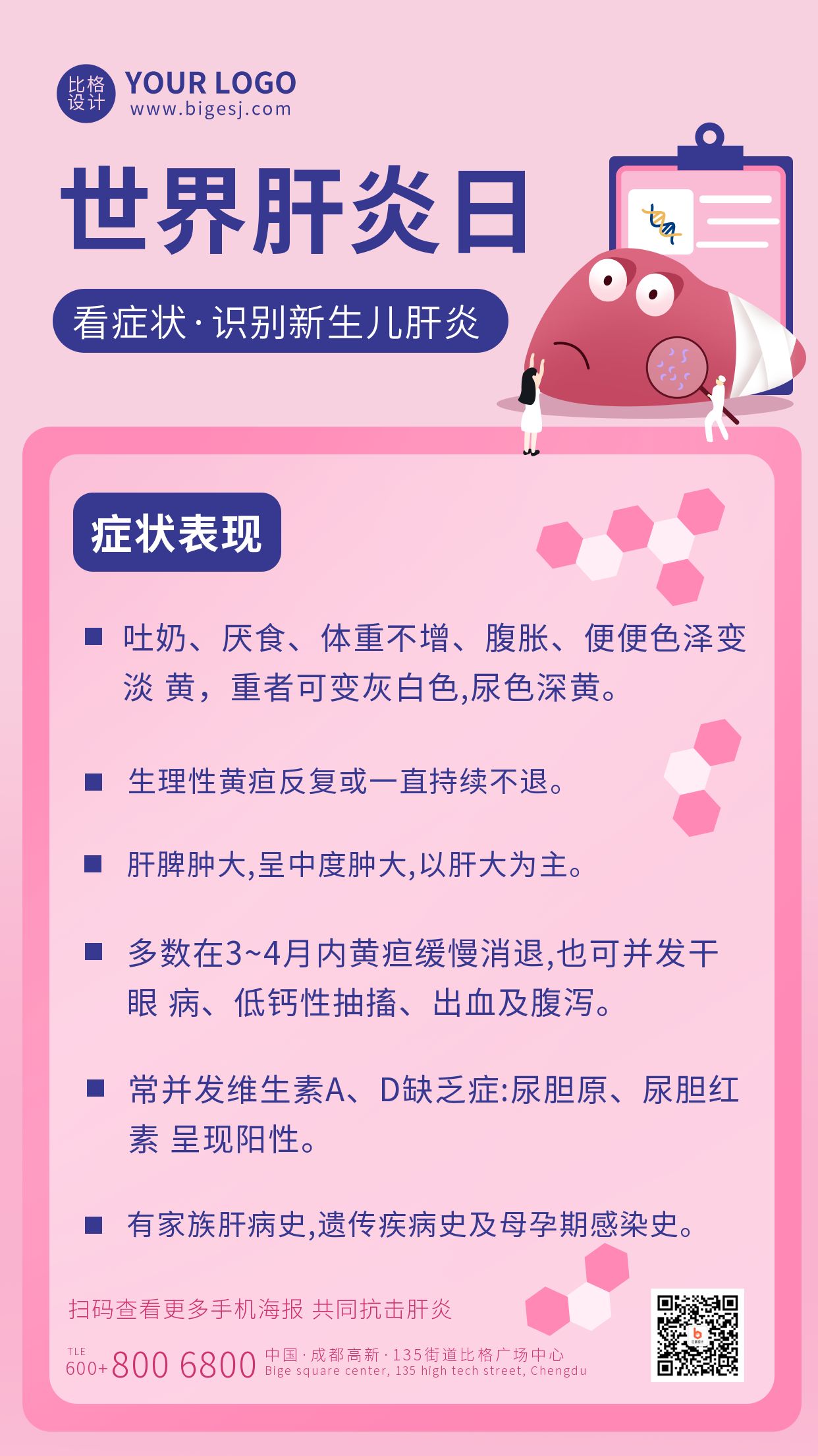 肝炎科普手机海报