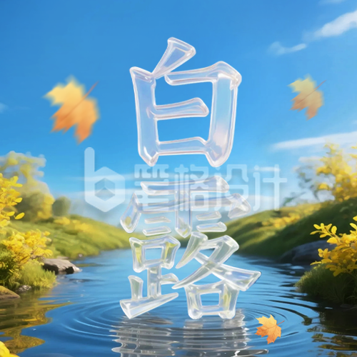 白露节气3D祝福公众号次图