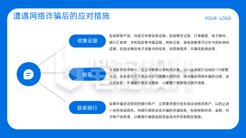 知识科普蓝色学术风关系图PPT单页