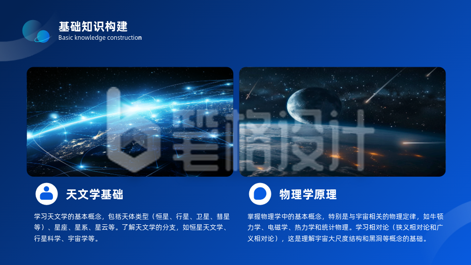 深色科技图文排版PPT单页