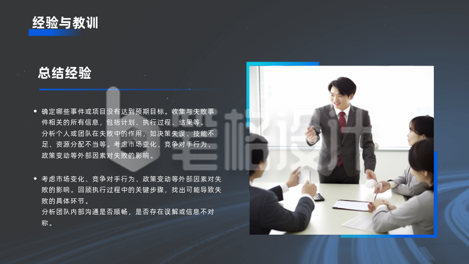 年终工作总结图文排版PPT单页