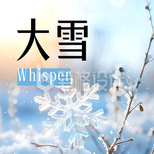 大雪节气实景宣传公众号次图
