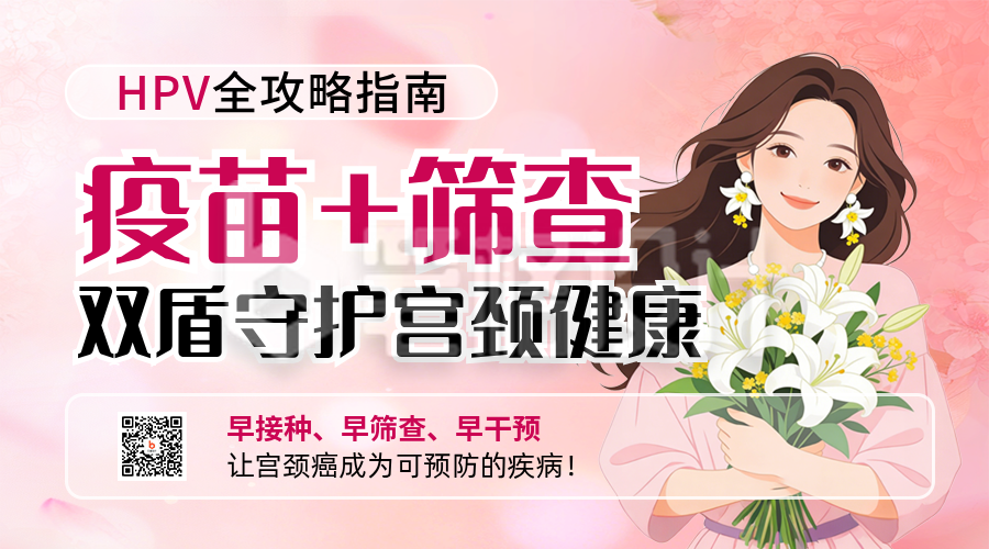 女性妇科医疗健康科普宣传二维码