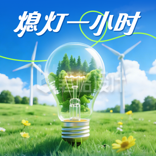 地球一小时节约用电实景公众号次图