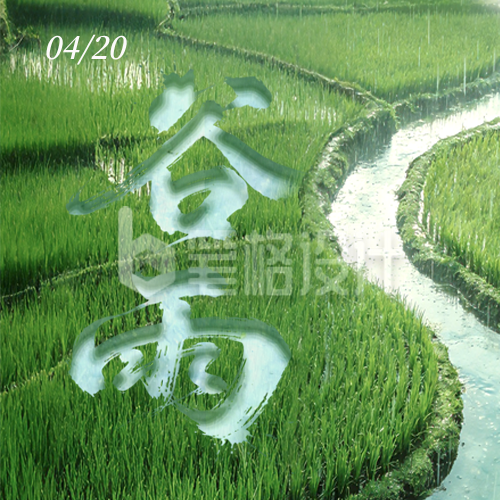 清新文艺谷雨公众号次图