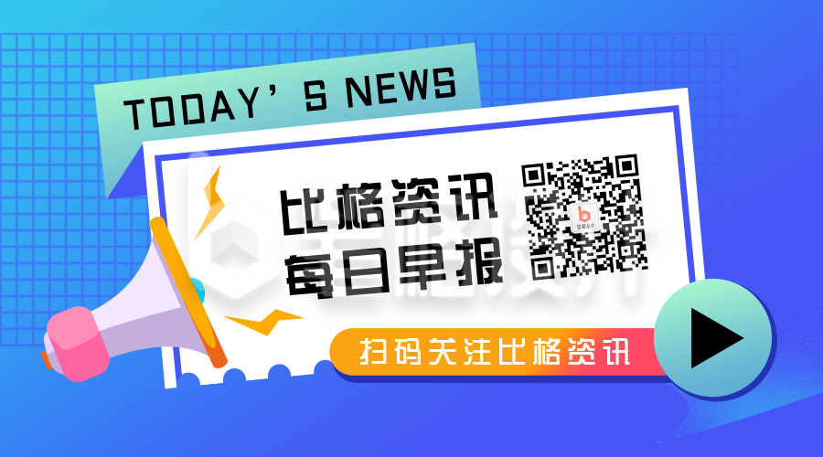 今日资讯简报新闻热点渐变通用二维码