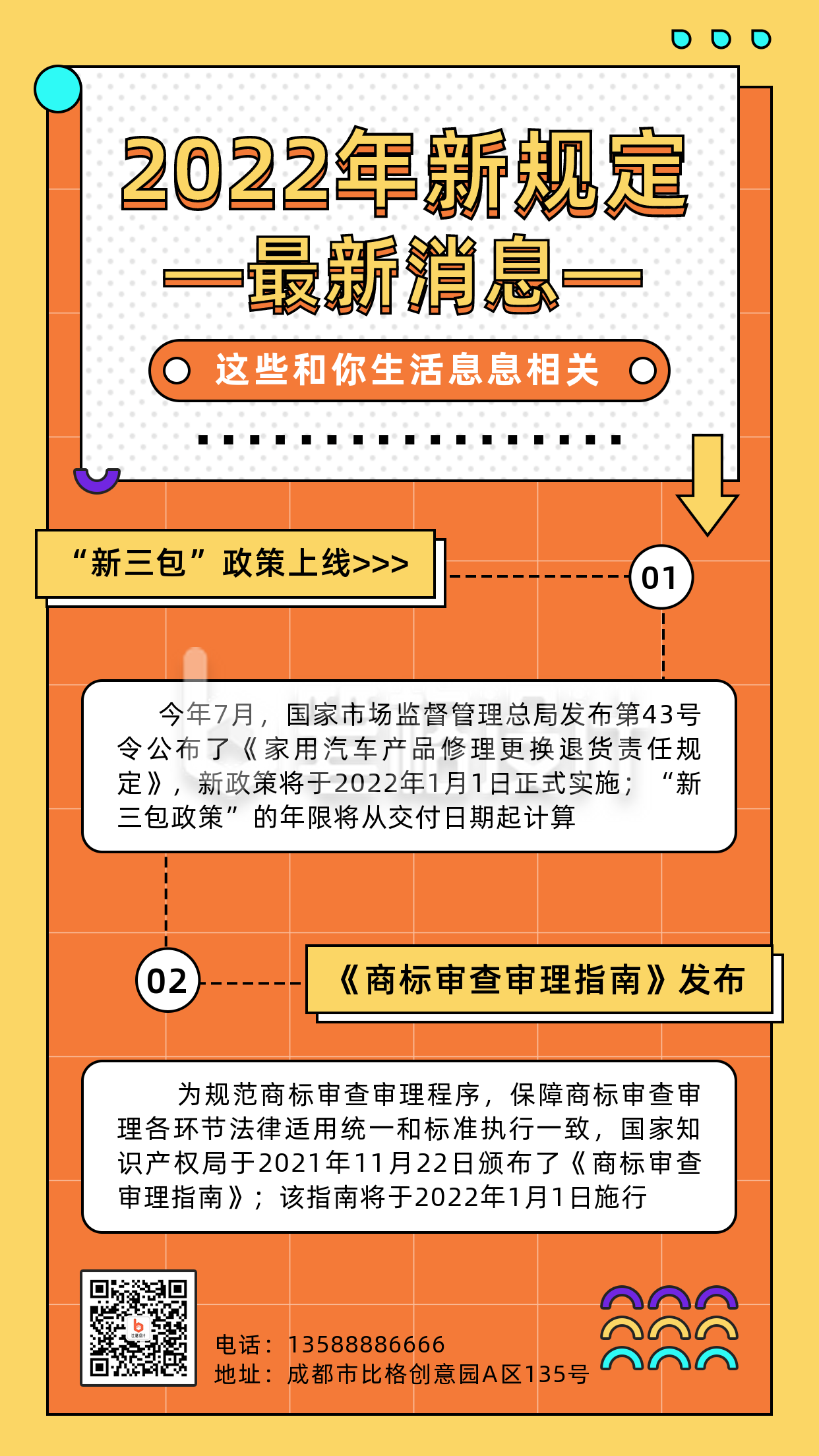 新闻新规资讯简约孟菲斯黄色手机海报 新闻新规资讯简约孟菲斯黄色手机海报