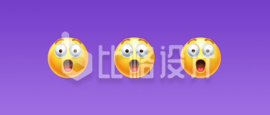 震惊瞪眼emoji表情三连公众号封面首图