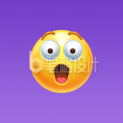 震惊瞪眼emoji表情公众号封面次图