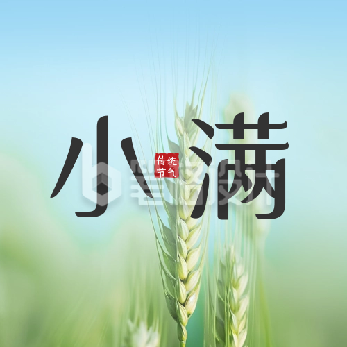 小满节气祝福公众号封面次图