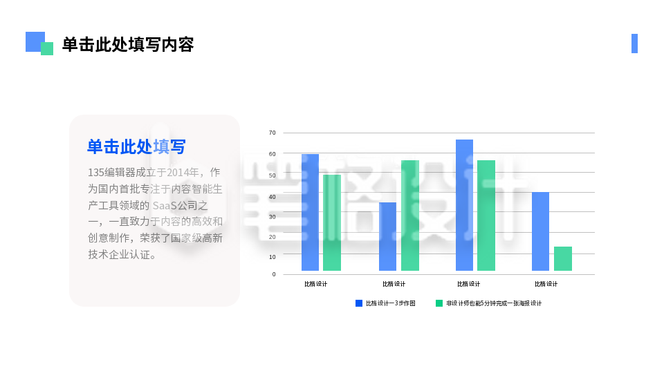 图表数据彩色PPT单页