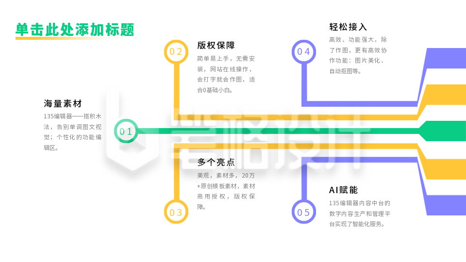 并列关系彩色PPT单页 并列关系彩色PPT单页