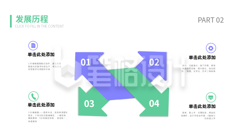 流程思维PPT单页