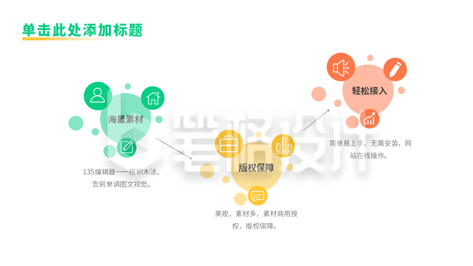 并列关系式PPT单页