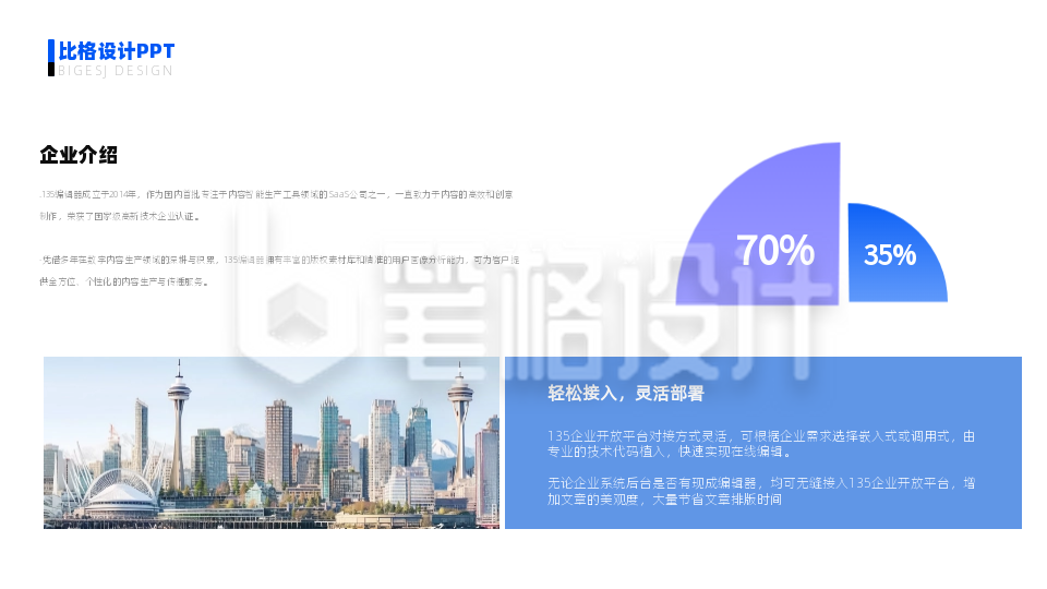 简约商务企业宣传公司工作总结汇报PPT单页 简约商务企业宣传公司工作总结汇报PPT单页