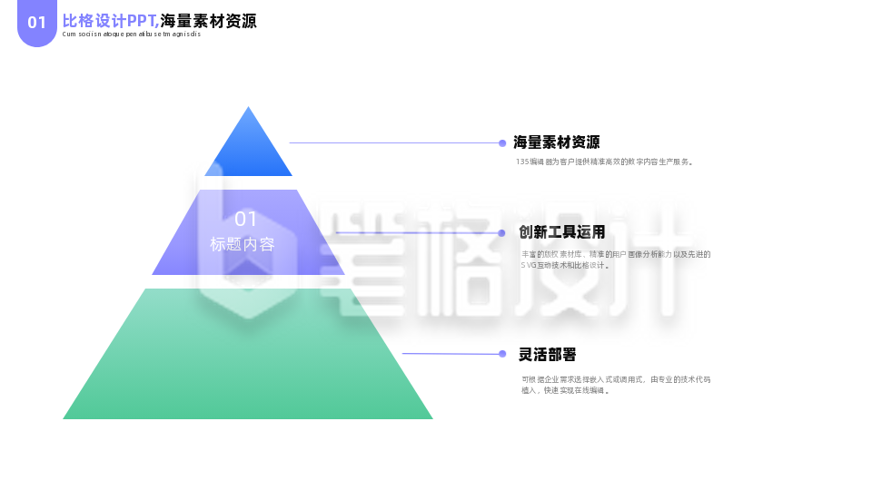 简约商务互联网科技企业简介PPT单页