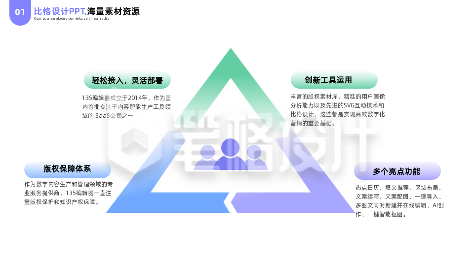 简约商务企业工作总结PPT单页