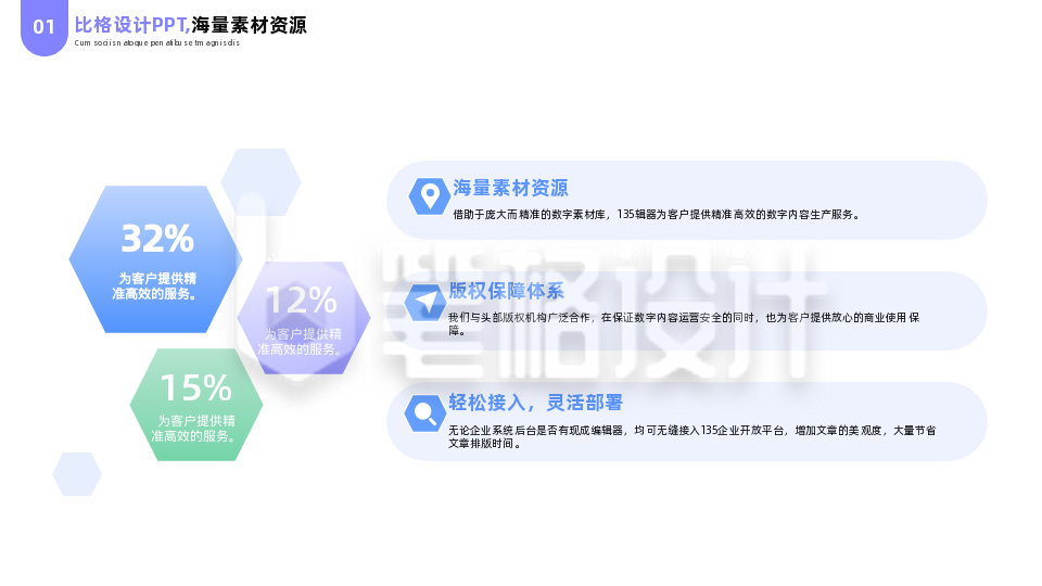 简约商务企业工作总结三项并列PPT单页