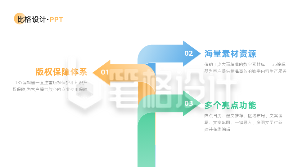 箭头三项PPT单页 箭头三项PPT单页