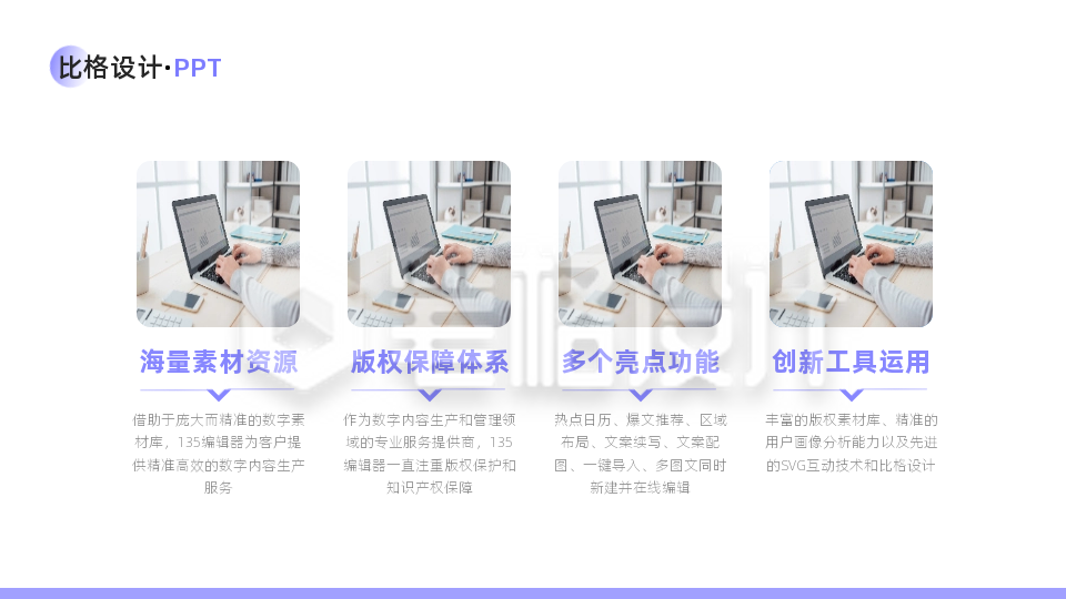 并列四项PPT单页 并列四项PPT单页