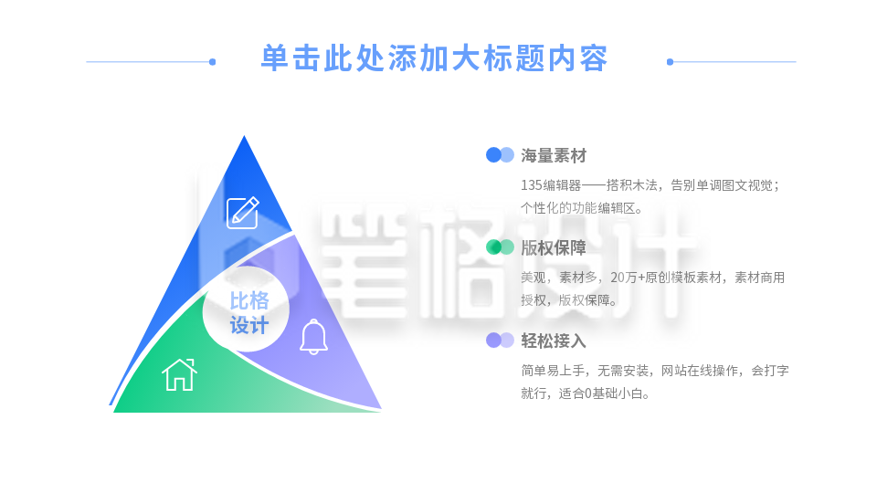 三角形逻辑分析图PPT单页