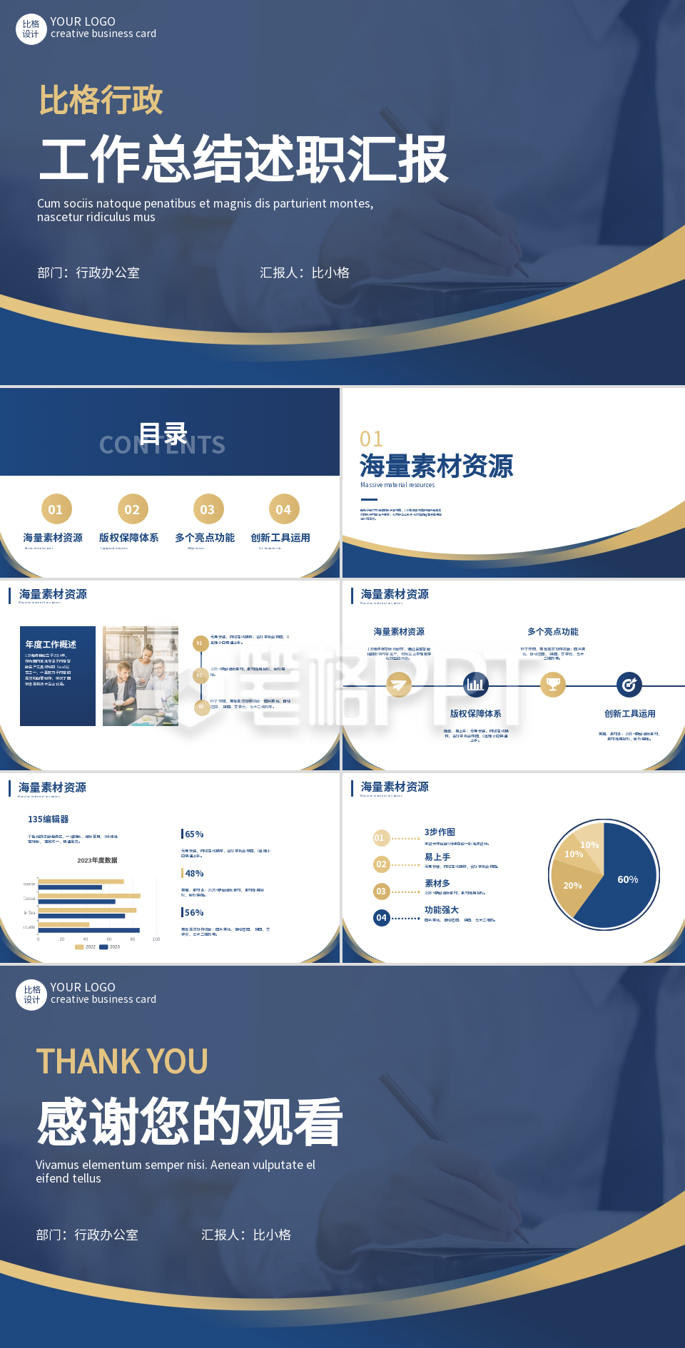 行政述职工作总结PPT 行政述职工作总结PPT