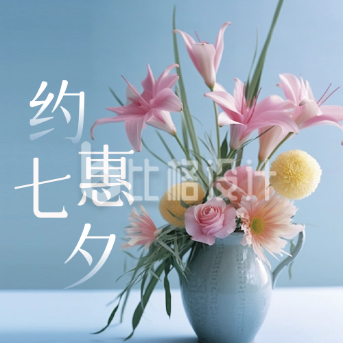 七夕鲜花促销公众号封面次图