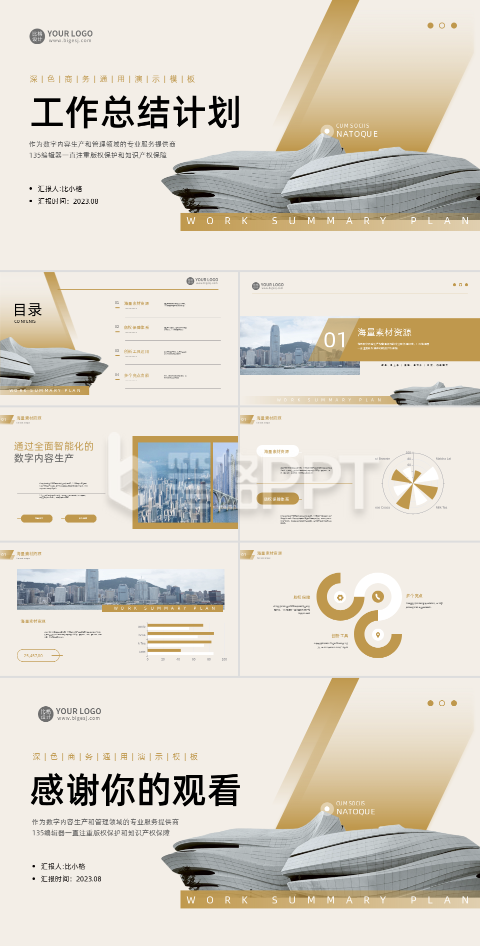 企业工作总结PPT 企业工作总结PPT