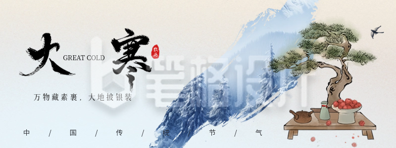 大寒节气胶囊banner