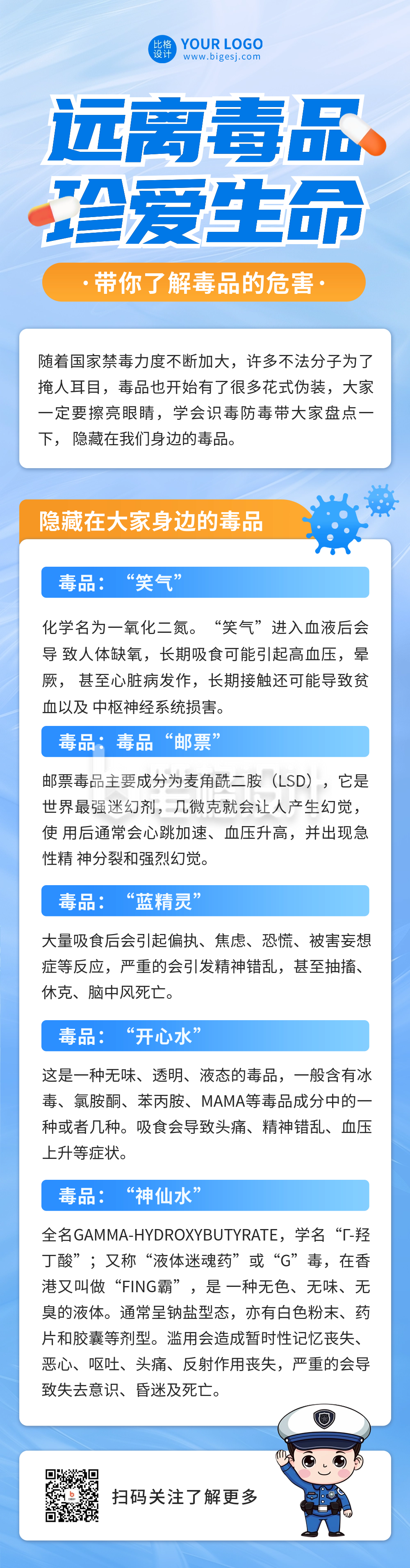 国际禁毒日宣传公众号长图