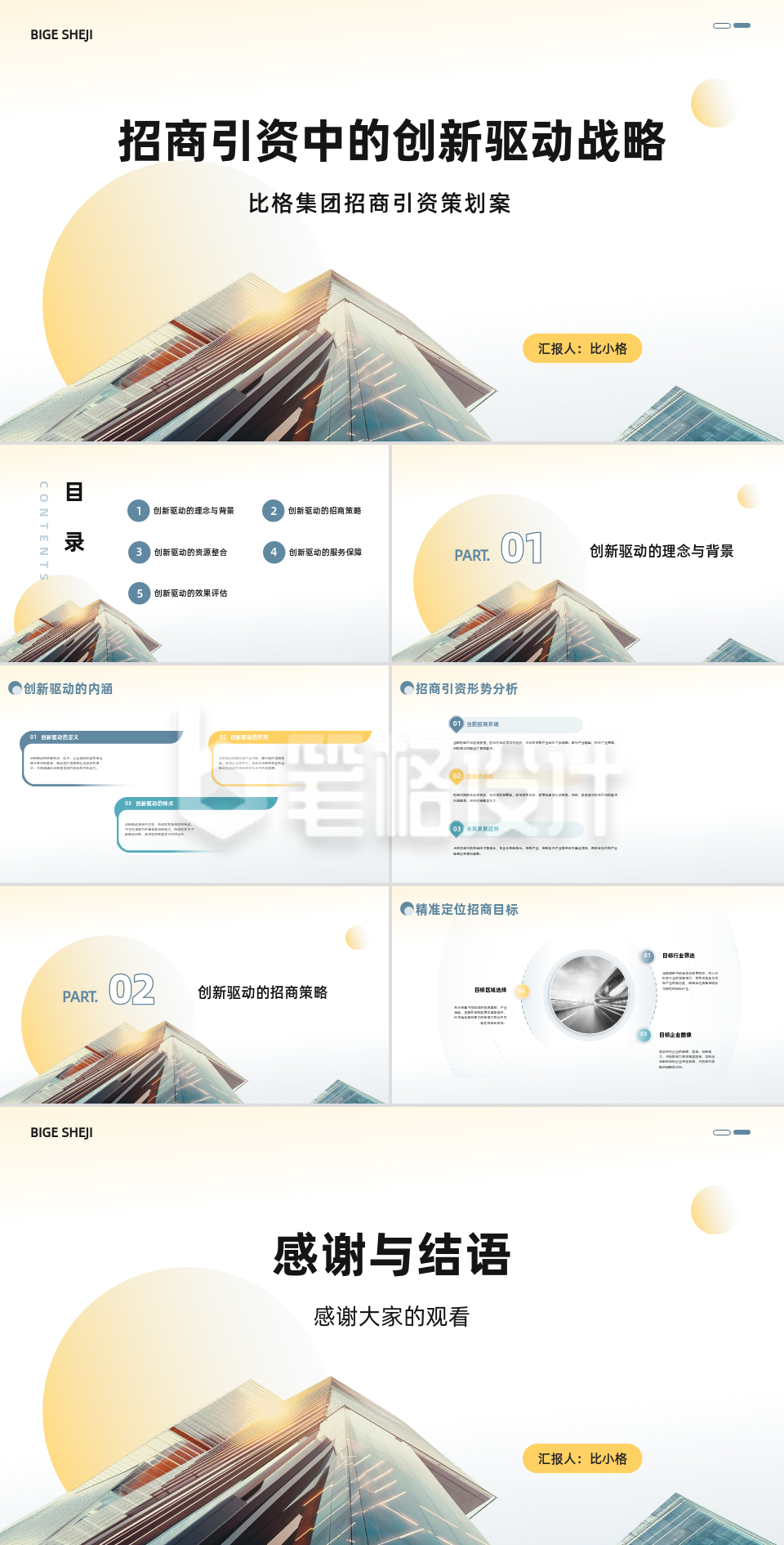 简约职场企业招商引资策划方案PPT