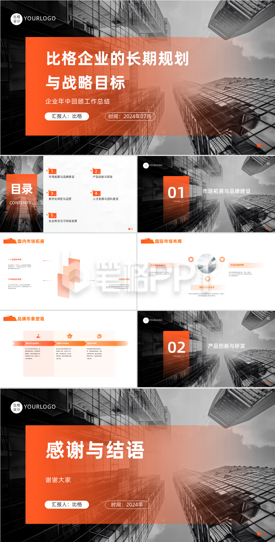 商务实景企业的长期规划与战略目标PPT 商务实景企业的长期规划与战略目标PPT