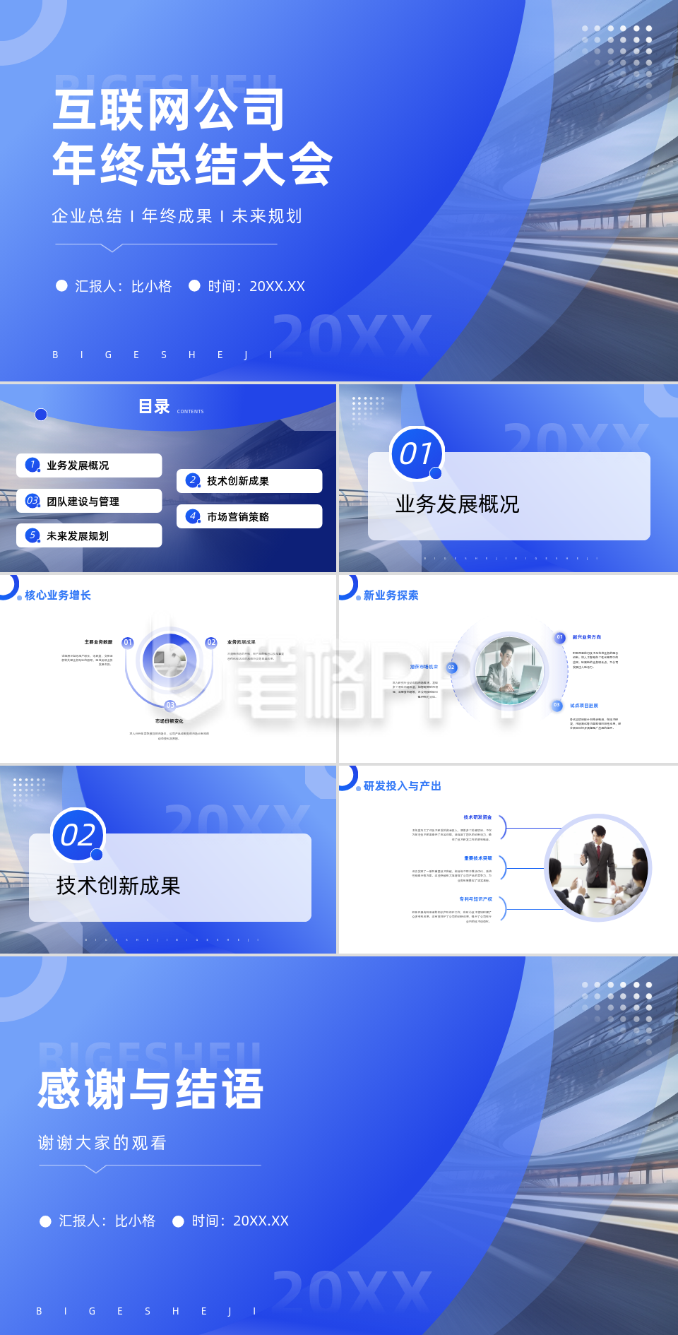 商务实景互联网公司年终总结大会PPT 商务实景互联网公司年终总结大会PPT