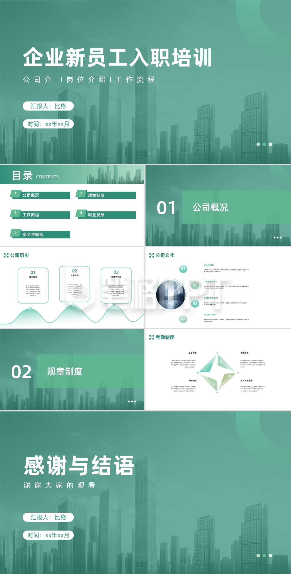 商务实景企业新员工入职培训PPT 商务实景企业新员工入职培训PPT