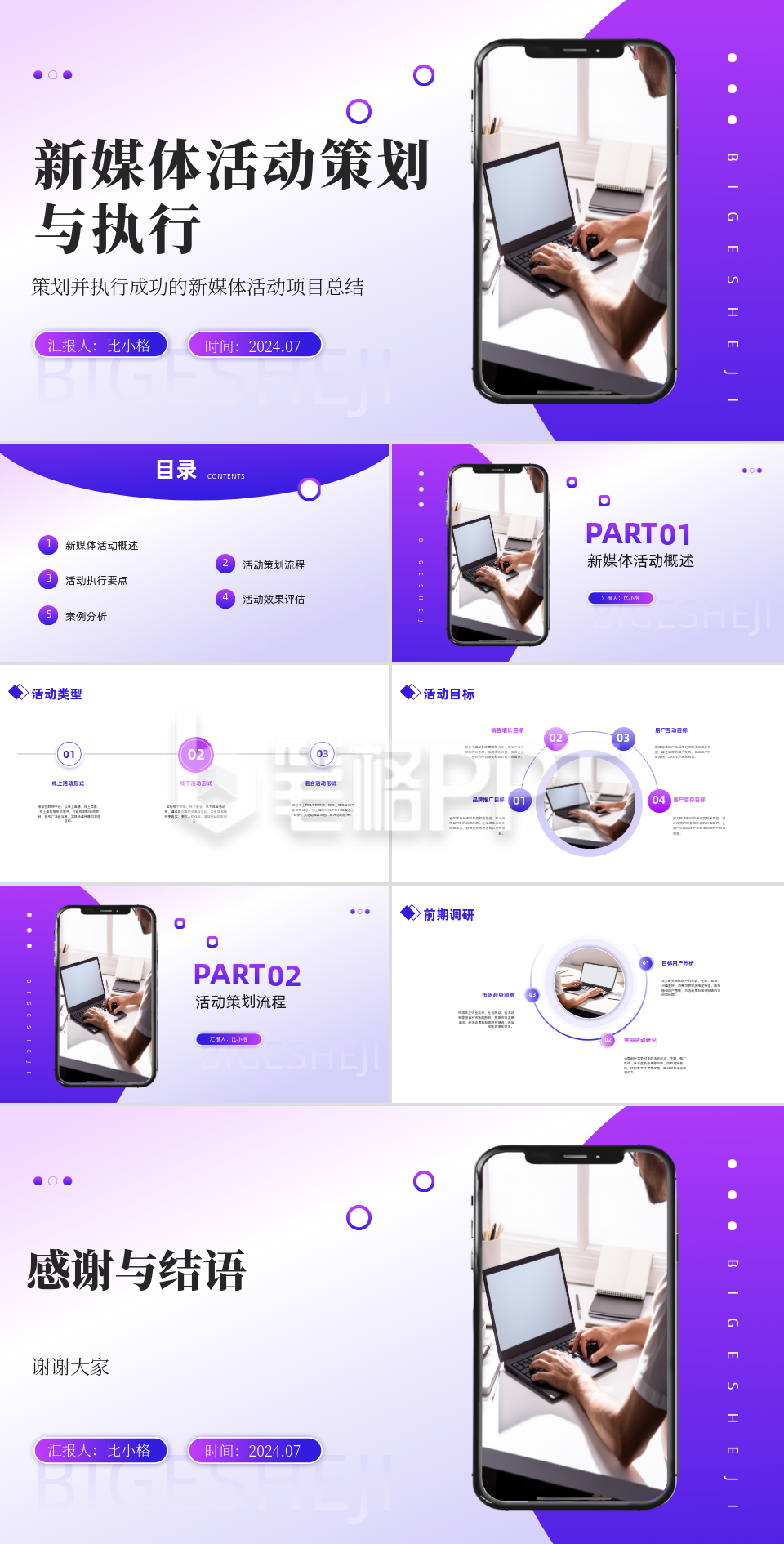 新媒体活动策划项目总结PPT