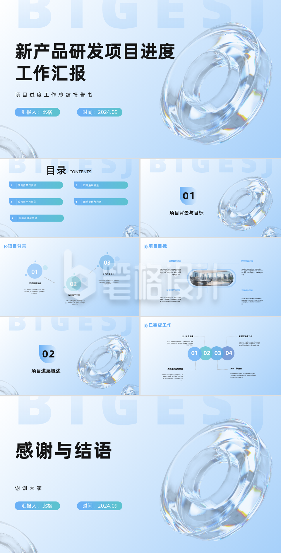 新产品研发项目工作汇报PPT