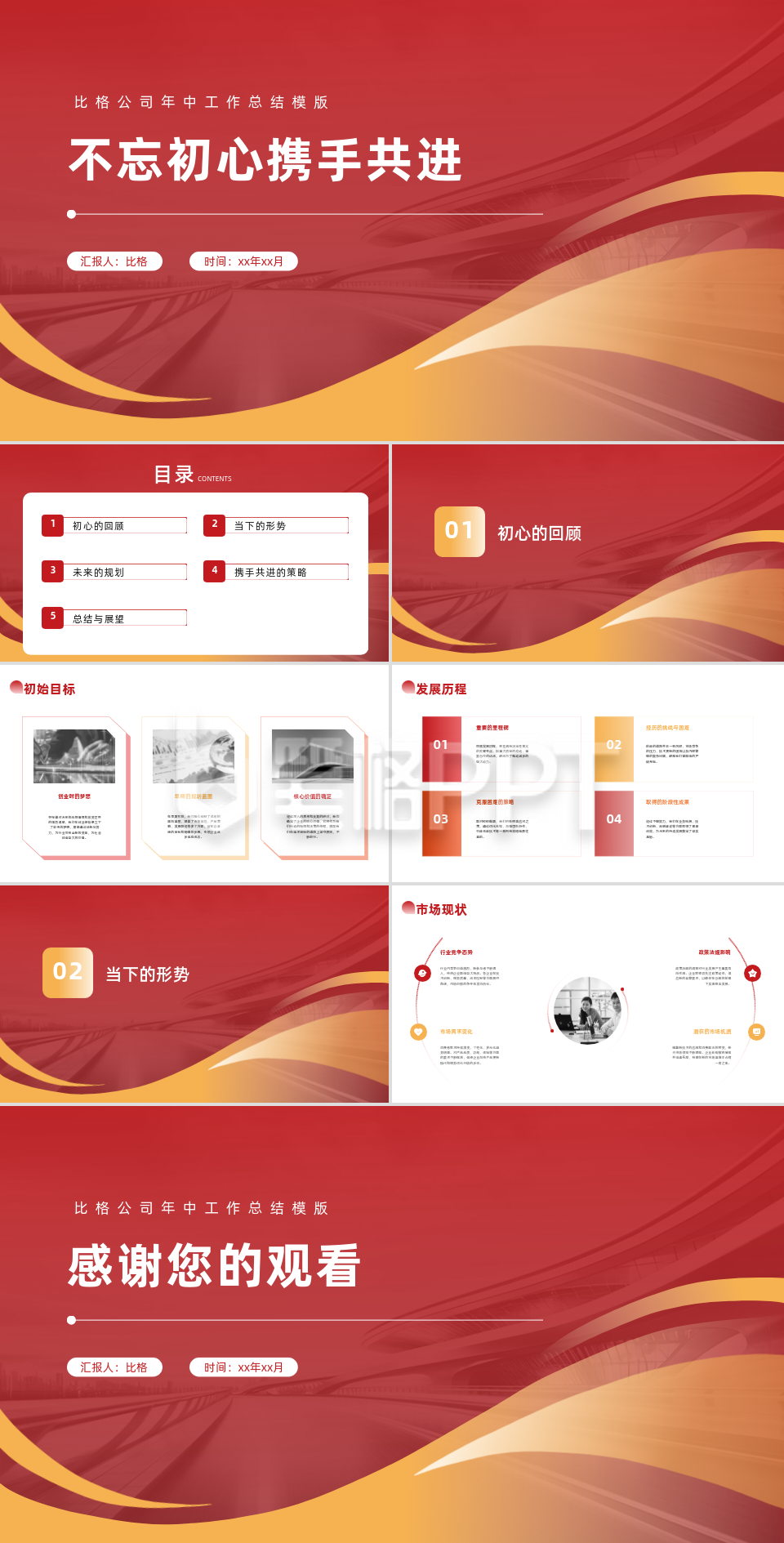 企业年中总结汇报PPT 企业年中总结汇报PPT