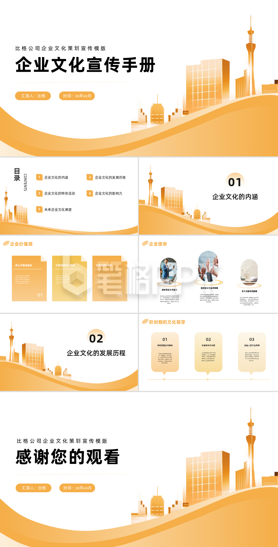 企业文化宣传手册PPT 企业文化宣传手册PPT