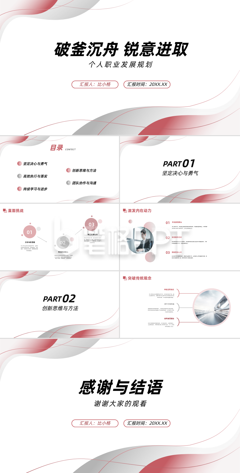个人职业发展规划PPT