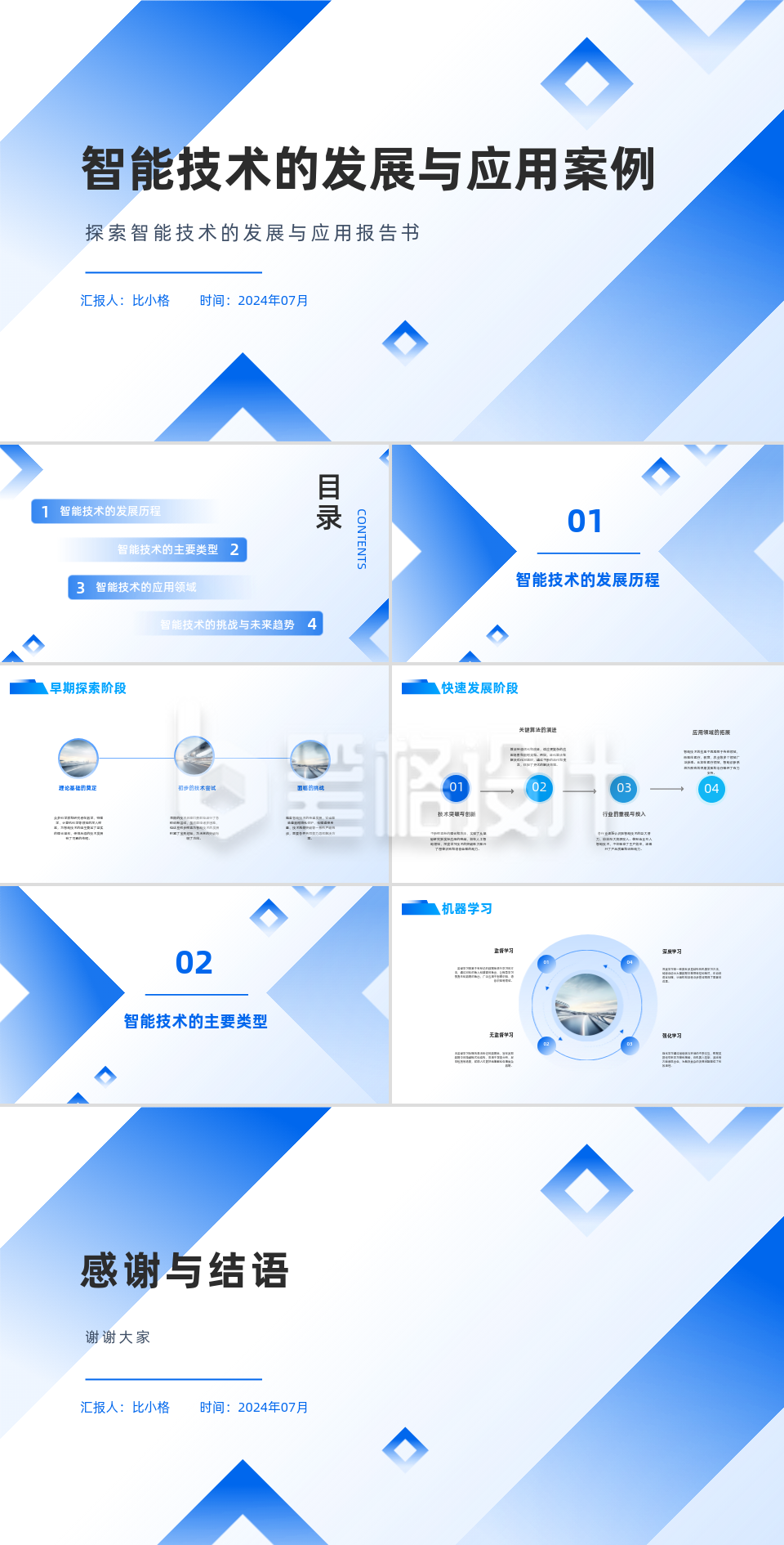 智能技术的发展与应用案例分享PPT