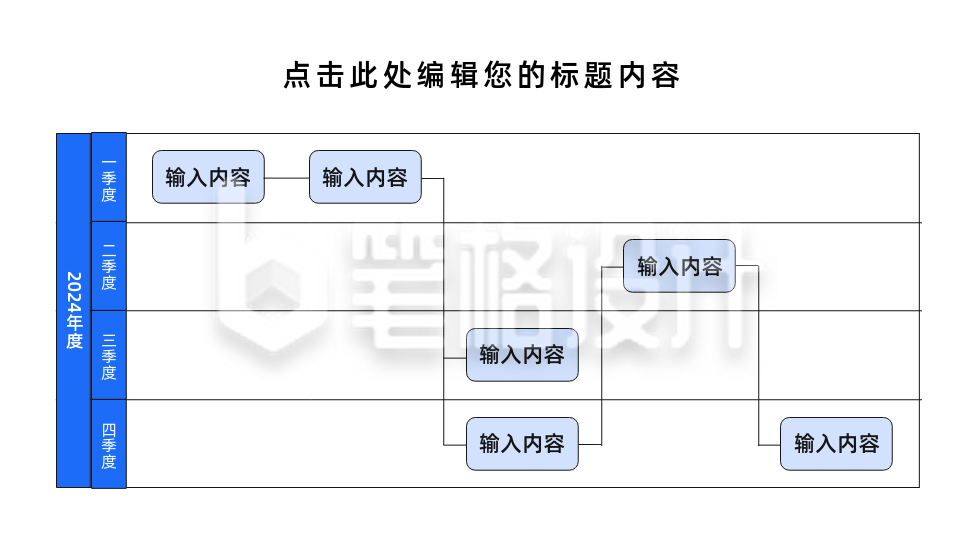 简约商务泳道图PPT单页 简约商务泳道图PPT单页
