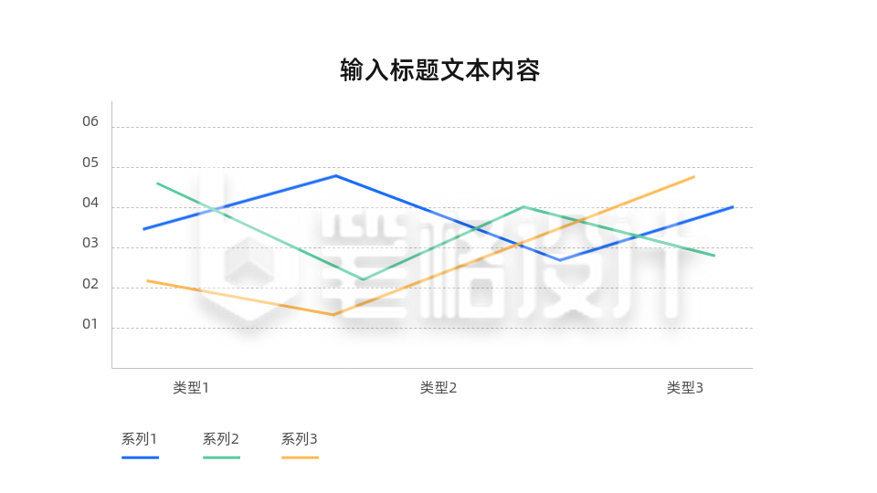 折线图表PPT单页