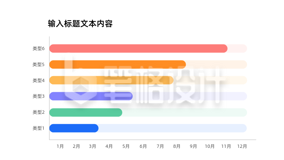 柱状图数据图表PPT单页