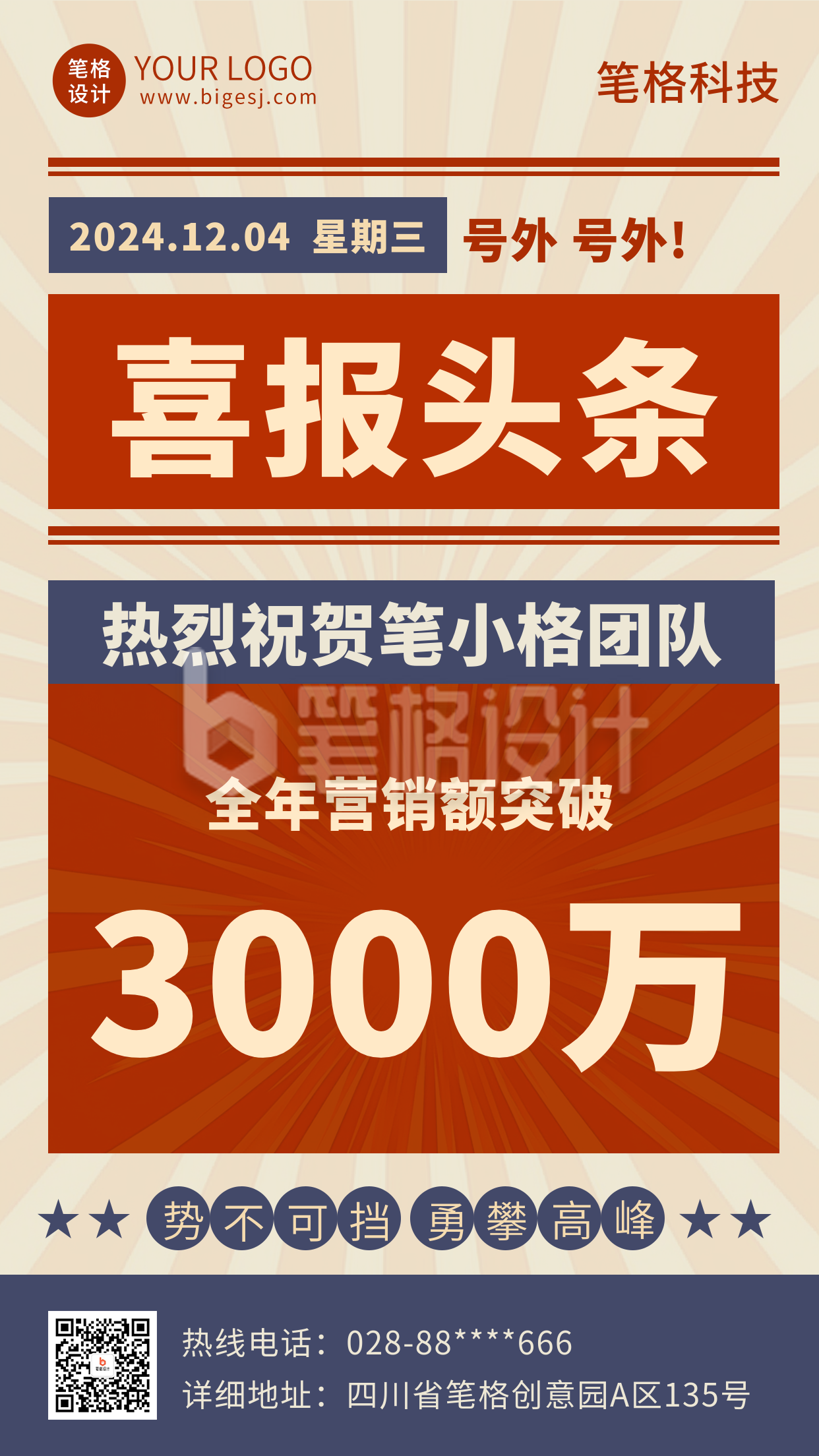 复古怀旧销售喜报海报 复古怀旧销售喜报海报