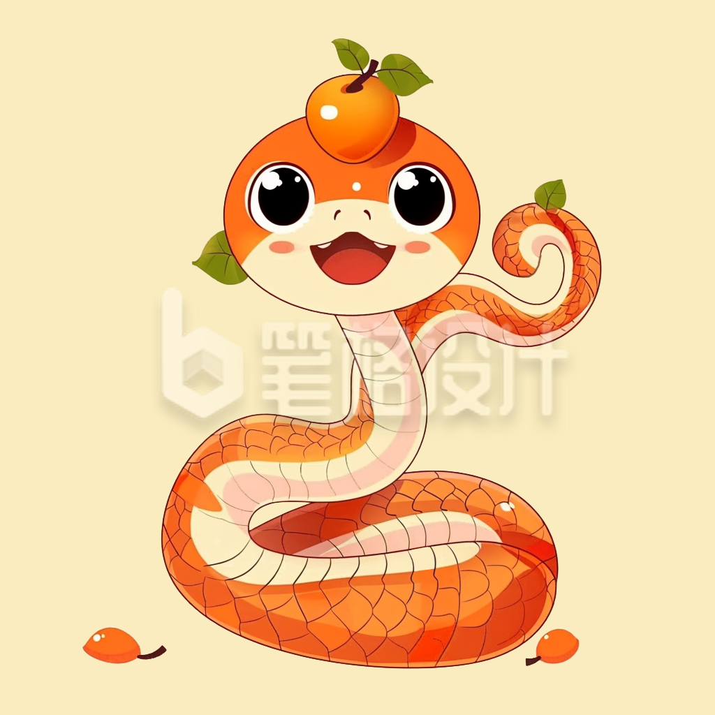 蛇年手绘可爱卡通头像 蛇年手绘可爱卡通头像