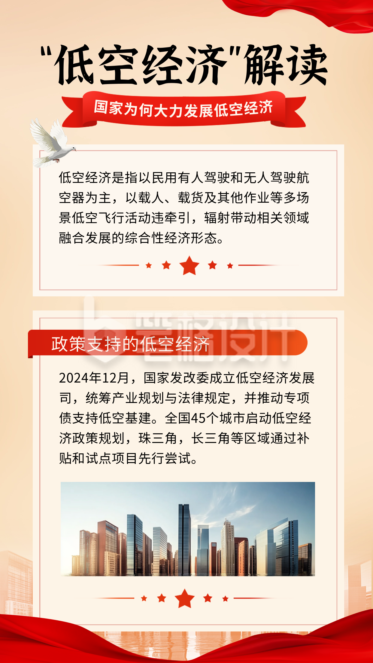 低空经济解读攻略宣传实景竖版配图