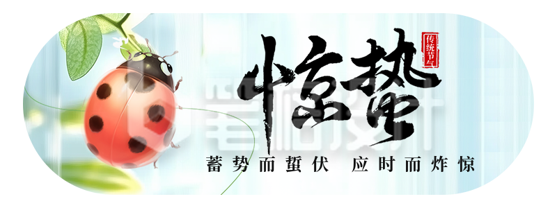 惊蛰节气祝福宣传胶囊banner