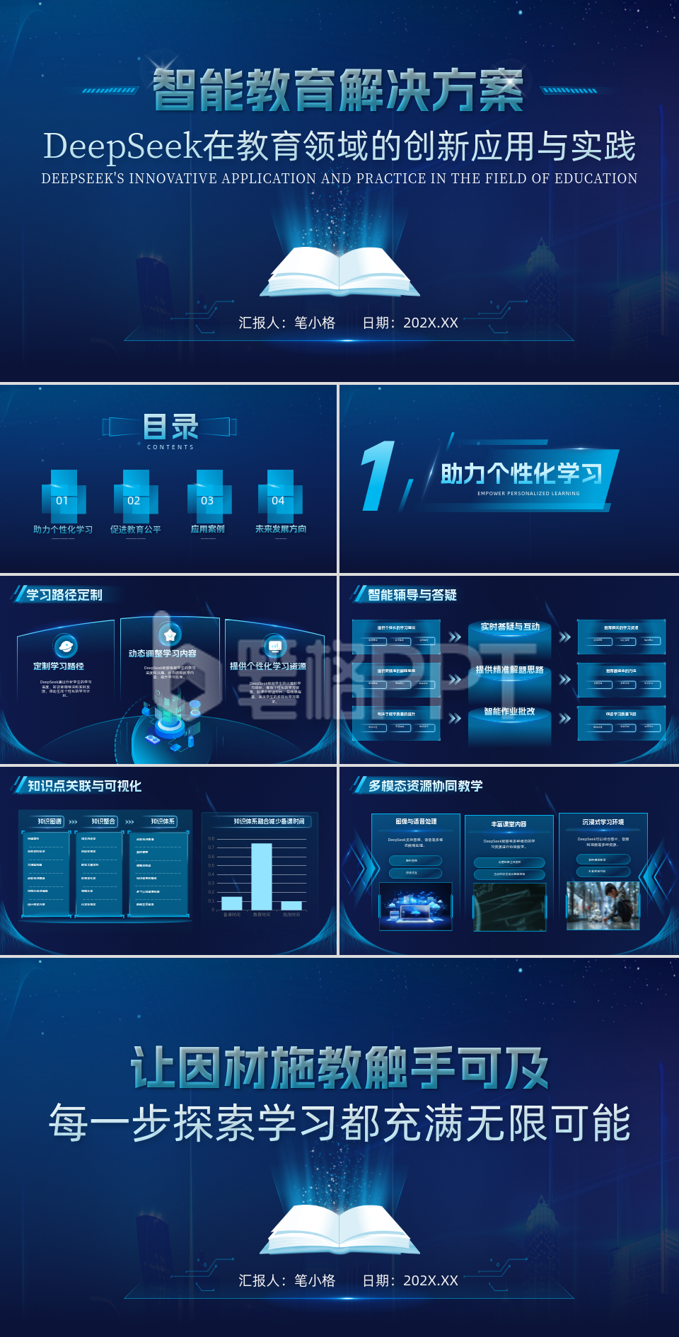 Deepseek在深度探索教育中的应用PPT