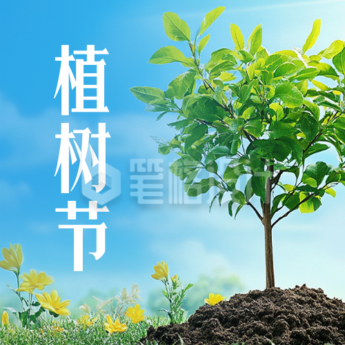 植树节实景宣传公众号封面次图